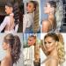 Ponytail Extension 24 Inch Long Wavy Ponytail Extension Magic Paste Synthetic Ponytail Hairpiece Wrap Around Wavy Ponytail Hair Extension for Women Ponytail Hairpiece for Women (Color : M24-613 Si 24inches M24-613 - Buy Online on GoSupps.com