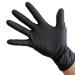 KingSeal UltraBlack PRO-3D Nitrile Exam Gloves 8 MIL Diamond-Texture Grip Various Sizes and Packs (100 Count) 1 Medium