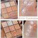 9-Color Glitter Eyeshadow Palette for Women - Shimmer Eye Makeup in Gold, White & Pink - Highly Pigmented Eyeshadow Palette for Girls - Glitter Eye Makeup (#01) - Buy Online on GoSupps.com