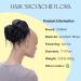 CAISHA Jumbo Haardic Hairgumi for Bridal Updos | Wavy Dutt Flora Hairstyles DM17cm - Black G1f #1 - Buy Online on GoSupps.com
