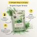 Earth's Basket Organic Super Greens Powder 100g - Spirulina, Chlorella, Wheatgrass & Barley Grass Blend - Rich in Vitamin A, B12 & Iron - Buy Online on GoSupps.com