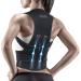 Frii Posture Corrector for Women and Man, Back Brace Support straightener, Shoulder Lumbar Adjustable Breathable Improve Posture, Neck, Pain Relief Black Black M- 29.1-33 Medium