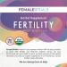 Female Rituals Organic Peppermint Fertility Tea - 30 Cups/15 Sachets - Herbal Blend for Female Fertility Boost - Sweet Mint Flavor - Buy Online on GoSupps.com