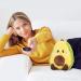 Avocado Microwavable Heating Pad - Plush Food Toy for Pain Relief - Hot/Cold Therapy, Stress Relief and Comfort Gift - Buy Online on GoSupps.com