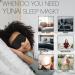 YUNAI 3D Sleep Eye Mask - Adjustable Contoured Cup Night Blindfold for Side Sleepers | Soft Blackout Eye Shade for Sleep Travel & Yoga | Ideal for Men & Women - Buy Online on GoSupps.com