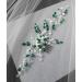 BERYUAN Women Pearl Headpiece Emerald Green Crystal Back Hair Comb Piece Silver Hair Vine Wedding Hair Accessory Gift for Her Party Headress for Bride Bridesmaid Girls(Silver) - Buy Online on GoSupps.com