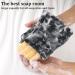 Travel Soap Saver Bag - 2 Pcs Exfoliating Soap Pouch for Shower | Black & Grey Mesh Bar Soap Bags - Buy Online on GoSupps.com
