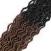 Karida 6 Packs 24 Curly Faux Locs Crochet Hair - Deep Wave Synthetic Braids (OM1B3027#) - Buy Online on GoSupps.com
