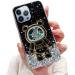 Tivenfezk Nadoli for iPhone 12 Pro Max Treibsand B r astronaut Hidden Stander Shell caricature glitter astronaut stand soft silicone bling cell phone case.