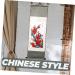 Cabilock Silk Chinese Painting Home Decor Chinese Wall Hanging Scroll Wall Art Wooden Office Household China - Buy Online on GoSupps.com