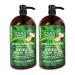 Dead Sea Collection Hemp & Coconut Lime Body Wash for Women and Men - Pack of 2 (67.6 fl. oz) - Cleanses and Moisturizes Skin - With Natural Minerals and Vitamins Nourishing Skin