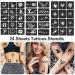 FANOST Tattoo Stencils Kit - 24 Sheets, 400 Designs for Kids, Teens, Adults - Henna, Airbrush, Real Tattoos - Face, Hand, Finger Stencils - Buy Online on GoSupps.com