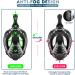 ZIPOUTE Full Face Snorkel Mask | Adult & Kids | Detachable Camera Mount | 180 Panoramic View | Anti-Fog & Anti-Leak | Adjustable Straps | Black - Large/X-Large - Buy Online on GoSupps.com
