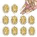 10 Pcs Virgin Mary Nail Charms San Judas Nail Charm for Acrylic Nails Rhinestone 3D Metal Buddha Religious Gold Nail Gems Nail Jewels for Nail Art Accessories 10Pcs Virgin Mary