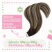 Youngsee Ombre Tape Extensions - Real Hair 35cm Balayage Extensions - Dark Brown & Ash Blonde Seamless Tape-in Hair Extensions for Women - 50g #4/18/4 - Buy Online on GoSupps.com