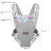Iulonee 4-in-1 Adjustable Baby Carrier Wrap - Ergonomic Hands-Free Infant Carrier for Newborns (5-20kg) - Lightweight Blue - Buy Online on GoSupps.com