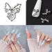 VONNST Nail Art Charms Silver Bowknot 3D Bow Art Ribbon Bowknot Art Decoration Manicure Accessory 3408a - Buy Online on GoSupps.com