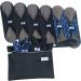Leekalos Reusable Bamboo Menstrual Cloth Pads - Pack of 6 | Light Incontinence & Sanitary Pads | Black Flower Design - Buy Online on GoSupps.com