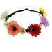Zac's Alter Ego Pair of Multicolour Sunflower & Daisy Elasticated Hair Garlands - Buy Online on GoSupps.com
