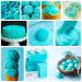 Buy Cyan Food Coloring - 160ml Liquid Concentrated Colors for Baking Cakes Cookies & DIY - Sugar-Free & Perfect for Drink & Easter Egg Decoration - Buy Online on GoSupps.com