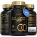 Glucosamine and Chondroitin MSM Tablets High Strength | 60 Glucosamine Sulphate Tablets - with Collagen Citrus Bioflavonoid and Ginger Root Extract | Glucosamine Tablets Men and Women Made in The UK 60 Count (Pack of 1)