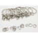 1 Inch Key Ring with Chain and Open Jump Rings - 50 Pack - Buy Online on GoSupps.com