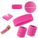 Shop Soft Cotton Piece Sweatband Set | Fitness Headband & Bracelet for Men & Women - Perfect for Running in Pink - Buy Online on GoSupps.com