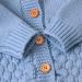 Haokaini Newborn Baby Ear Hooded Knitted Winter Romper 12-18 Months Blue - Buy Online on GoSupps.com