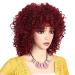 Red Afro Wig - Short Curly Wig with Bangs for Black Women | Synthetic Full Wig for International Shipping - Buy Online on GoSupps.com