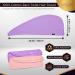 LUXTOGO Fast Dry Hair Towel Set - 100% Cotton Super Absorbent Hair Turbans with Button & Elastic - Purple & Pink - 2 Pack - Buy Online on GoSupps.com