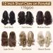 TESS Claw Clip in Ponytail Hair Extensions 18 Inches Curly Wavy Ponytail Extension #4A Dark Brown Hair Extensions Clip in Ponytail Brown for Women 140g - Buy Online on GoSupps.com