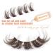 ALICE G 9 Pairs Pack Brown Wispy False Eyelashes - DIY Lash Clusters for Fluffy Volume | Mink Strip Lashes Look Like Eyelash Extensions - Fake Eye Lashes - Buy Online on GoSupps.com
