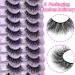 10 Pairs of EYDEVRO Natural Mink Eyelashes | Fluffy Wispy 15mm Cluster Extensions | C & D Curl Volume False Lashes with Cotton Band - Buy Online on GoSupps.com