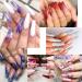 TOMICCA Clear Coffin Nail Tips 500pcs - Long Full Cover Acrylic Fake Nails | Ballerina Style in 10 Sizes for Nail Extension - Ideal for Salons and DIY Nail Art - Buy Online on GoSupps.com