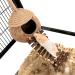 Coconut Bird Nest Hut with Ladder for Parrots, Parakeet, Conures, Cockatiel - Small Animal House Cage Decor - Buy Online on GoSupps.com