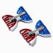 Glittery USA Flag Design Bow Hair Clips - 2 Pack in Blue by Claire's - Buy Online on GoSupps.com