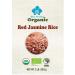 100% USDA Certified - Organic Thai Red Jasmine Rice 2 LB - Gluten Free - Whole Grain Superfood - from Thailand (2 LB) 2 Pound (Pack of 1)