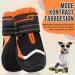 Slowton Dog Shoes for Small & Medium Dogs | Waterproof Non-Slip Boots with Reflective Velcro | 2-Piece Winter Paw Protection (Size 5 - S-Orange) - Buy Online on GoSupps.com