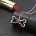 Personalized Dog Paw Print Necklace - 925 Sterling Silver Photo Jewelry | Pet Memory Gifts for Women - Bone & Rose Gold - Buy Online on GoSupps.com