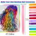 12 Pcs Colored Clip in Hair Extensions 22 Inch Colorful Rainbow Highlights Hairpieces Straight & Long Heat-Resistant Synthetic Hair for Kid Girls Women Party Hair Decor (Colorful) - Buy Online on GoSupps.com