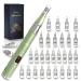 Puicmlna Microneedling Pen with 30 Pcs Pin & Nano Cartridges Size 0.1mm  9 x 42-pin  9 x 36-pin 6 x 12-pin 6x Nano series mixed-Replacement Cartridges Disposable Needles