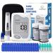 Careliving Blood Glucose Monitor Kit, 100 Test Strips, 100 Lancets, 1 Blood Glucose Meter, 1 Lancing Device, Diabetes Testing Kit, Portable Blood Sugar Test Kit, Glucometer Kit for Home Use