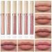 QIUFSSE 6Pcs Matte Nude Lipstick Set Lip Stain Liquid Lipstick Lip Gloss Set Long Lasting Waterproof Lipstick for Women Non-stick Cup Not Fade Lip Makeup New Set B