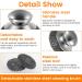 Steel Wool Scrubber with Replacement Pads Set Replaceable Steel Pot Scrubber Non Scratch Steel Dish Scrubber Sturdy Steel Pan Scrubber for Cleaning Pots Pans Grills Sink - Buy Online on GoSupps.com