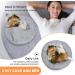 Alalulu Hooded Blanket Small Dog and Cat Bed | Donut Round Calming Pet Cave for Indoor Pets | Anti-Slip, Water/Dirt Resistant Base | Machine Washable | Multiple Colors | 2 Sizes Available | Grey Corn K - Buy Online on GoSupps.com