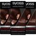 Syoss Color Coloration 3_28 Dark Chocolate Level 3 (3 x 115 ml) permanent hair color for up to 10 weeks of color intensity and 70 % less hair break* Dark chocolate 115 ml (3 pack)