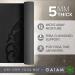 Gaiam Premium 5mm Dry-Grip Yoga Mat - Non Slip Exercise & Fitness Mat for Hot Yoga, Pilates, and Workouts - Black - Buy Online on GoSupps.com