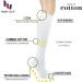 Hugh Ugoli Women Cotton Knee High Socks 4-Pack | Soft & Lightweight | Shoe Size 8-11 White - Buy Online on GoSupps.com