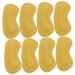 FRCOLOR 4 Pairs Anti Drop Heel Sticker High Heel Grips Metatarsal Pads Heel Pads Liners Heel Cushion Pads Heel Inserts for Women Comfort Insole Foot Supplies 4d Shoe One Body Yellow 10.10X3.60X0.30CM