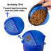 BrokSilent Dogs Travel Water Bottle - Leak Proof Puppy Dispenser with Bowls - Blue - Buy Online on GoSupps.com